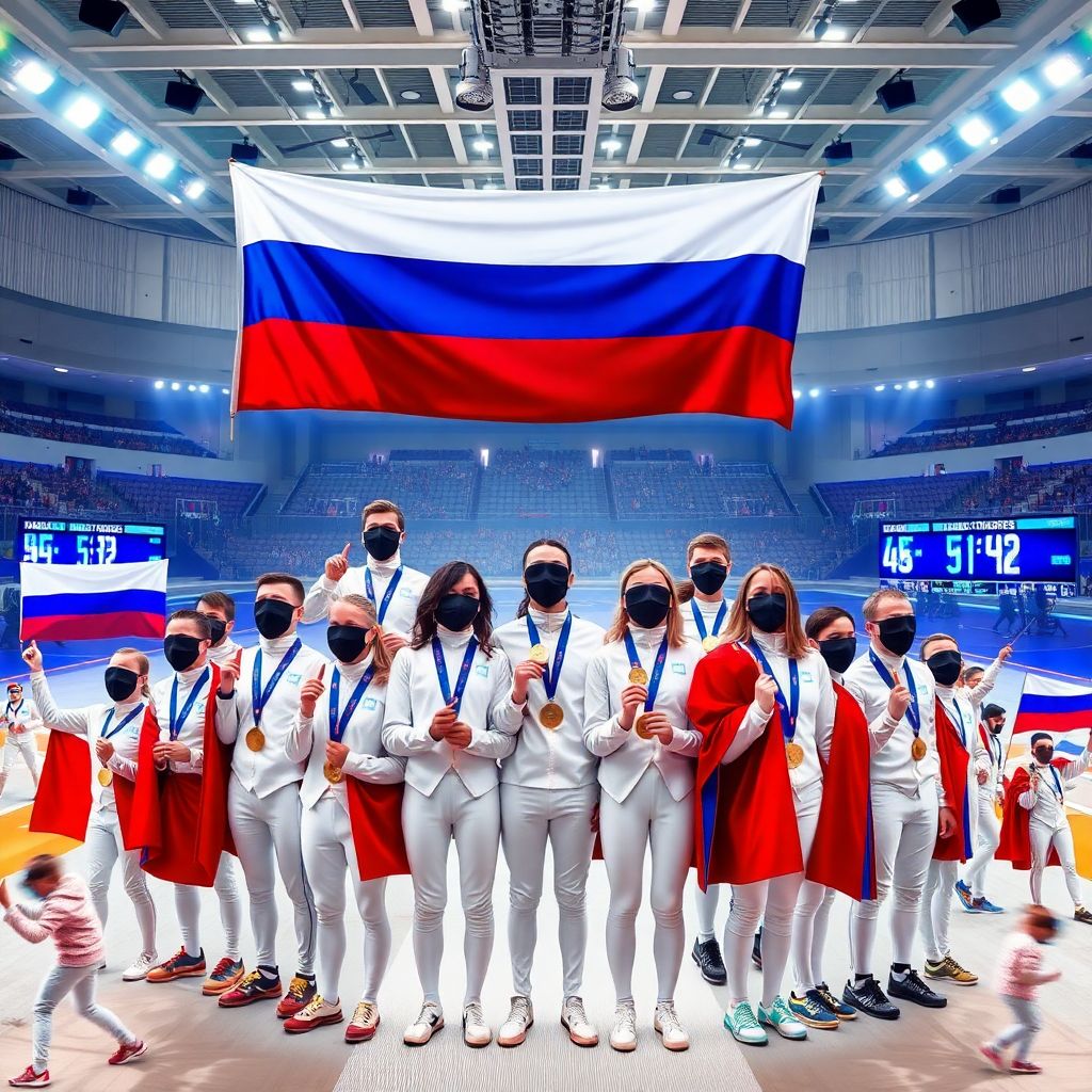 Шесть побед под триколором: юные российские фехтовальщики на Кубке мира