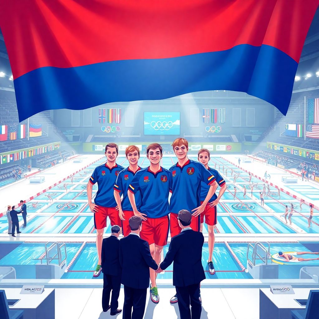 Олимпийская дипломатия: european aquatics возвращает российским юниорам флаг и гимн